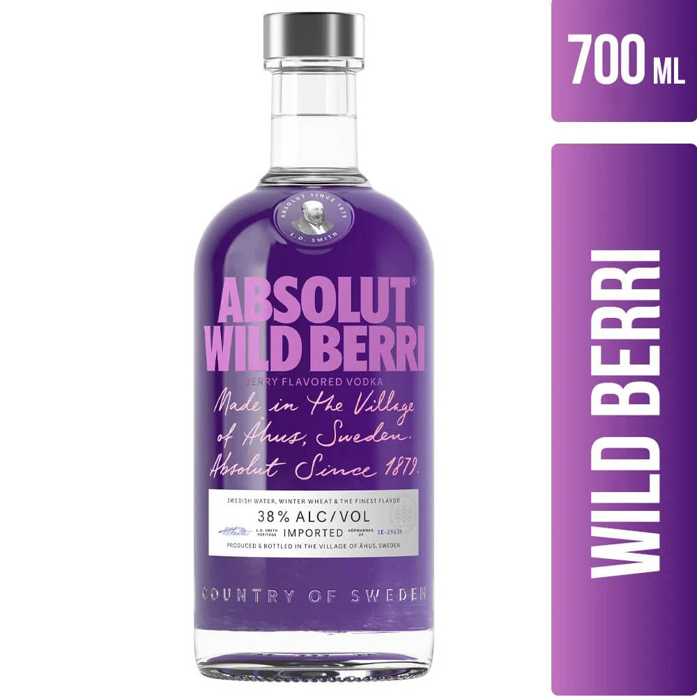 VODKA ABSOLUT  WILD BERRY