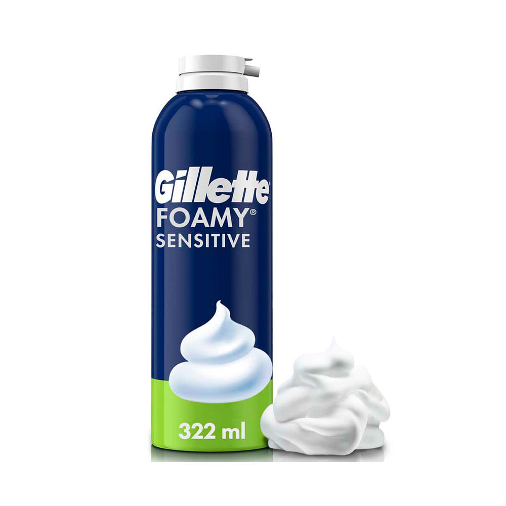 ESPUMA P/AFEITAR FOAMY SENSITIVE GILLETTE
