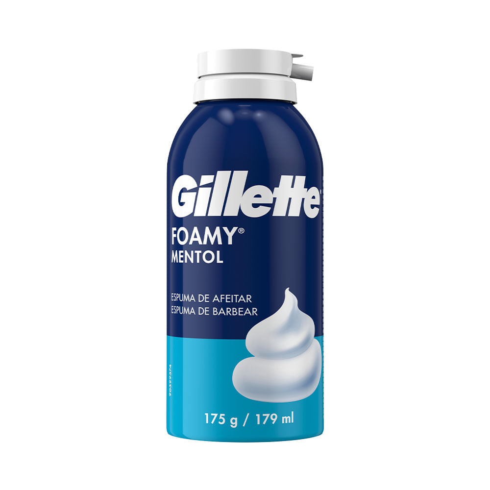 ESPUMA GILLETTE FOAMY P/AFEITAR MENTOL
