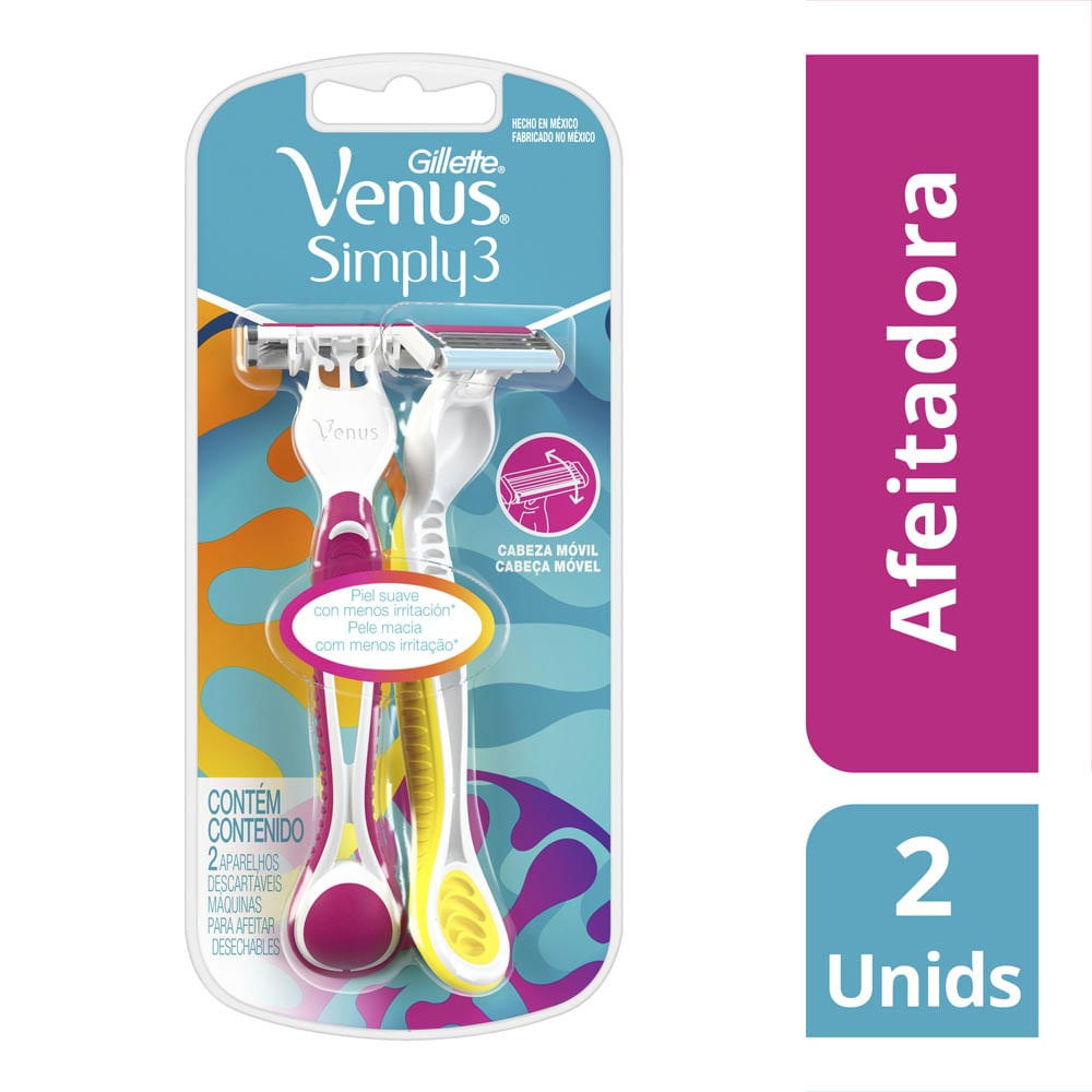 MAQUINA DE AFEITAR GILLETE VENUS SUAVE X2