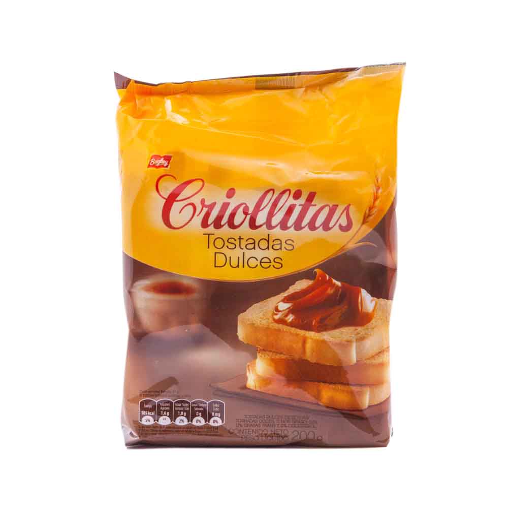TOSTADAS CRIOLLITAS DULCES
