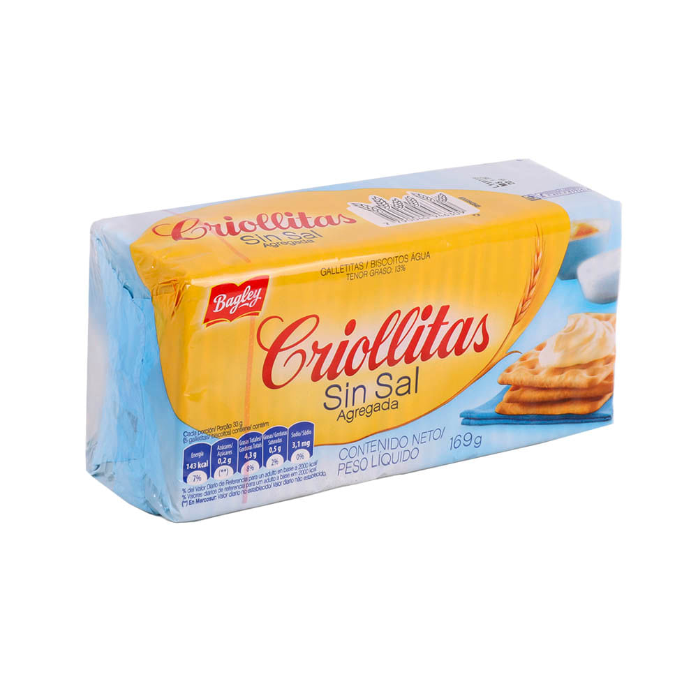 GALLETAS CRIOLLITAS S/SAL
