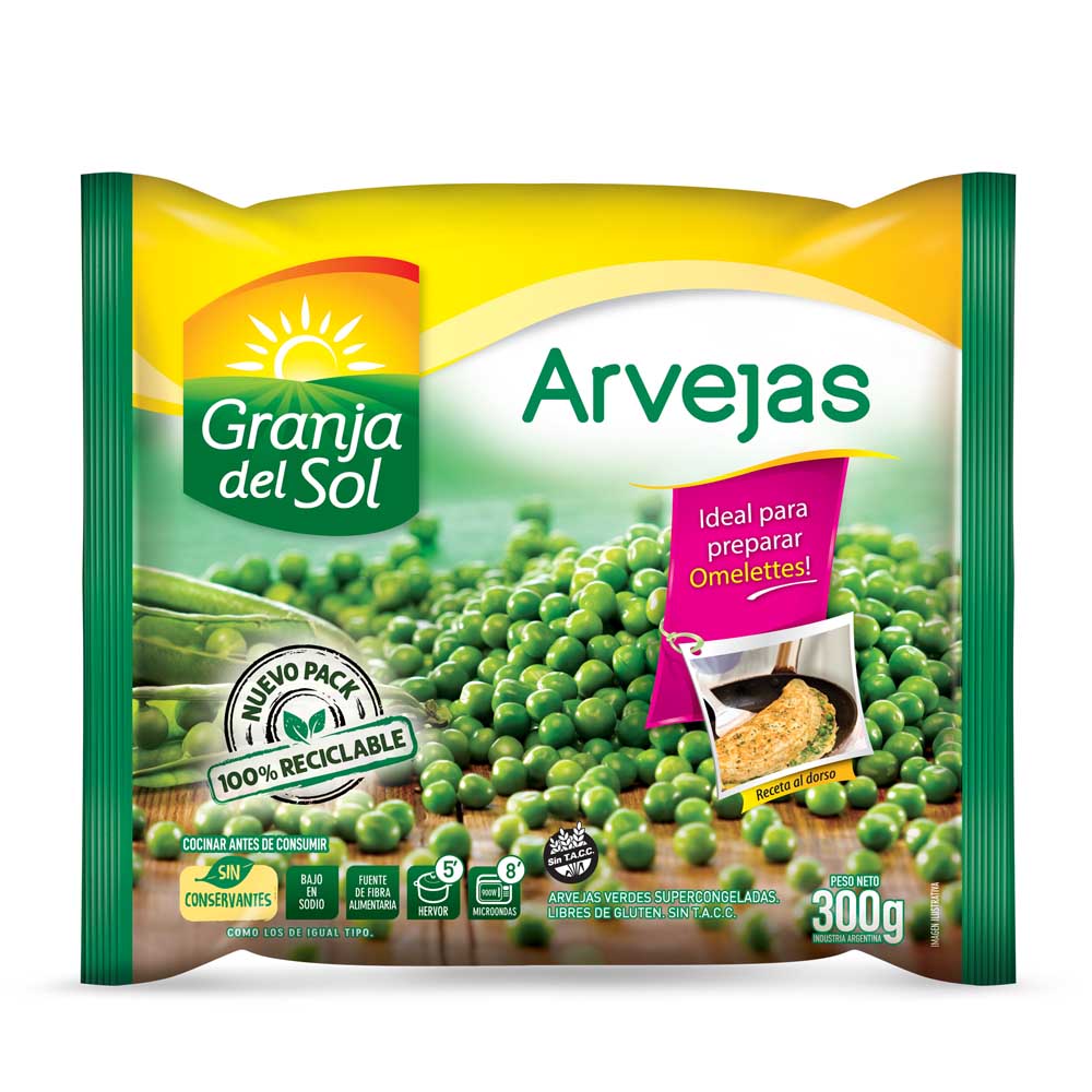 ARVEJAS GDS CONGELADAS