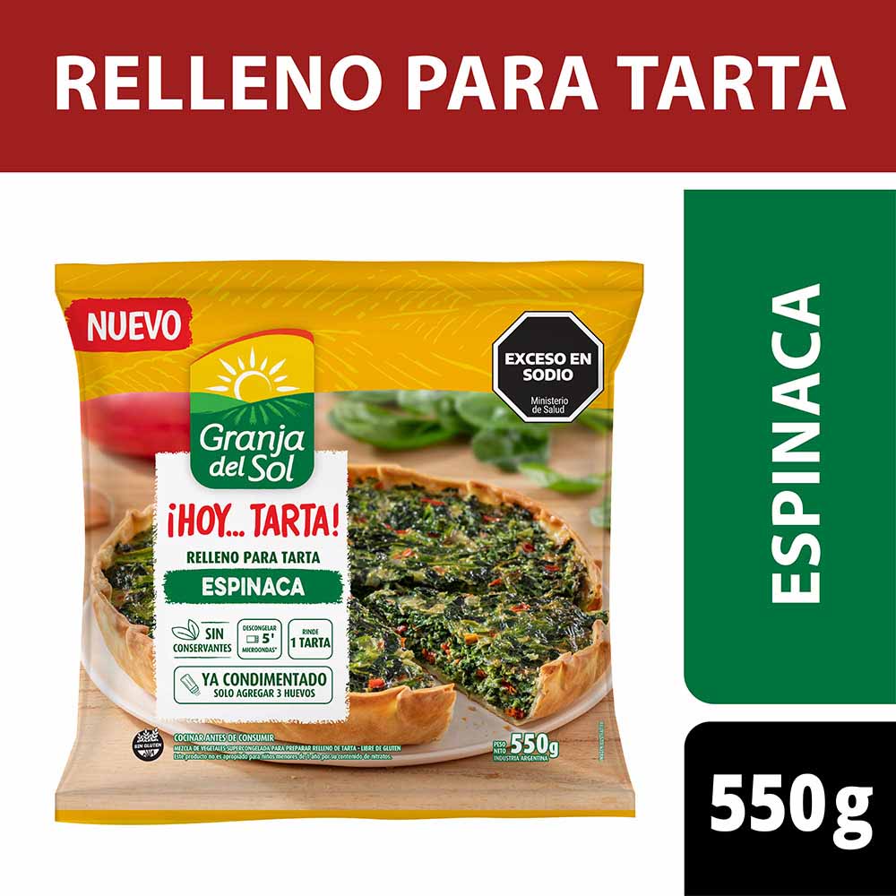 RELLENO P/TARTA GDS ESPINACA