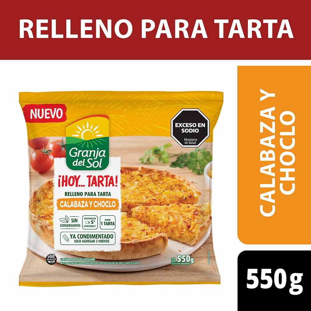 RELLENO P/TARTA GDS CALABAZA/CHOCLO