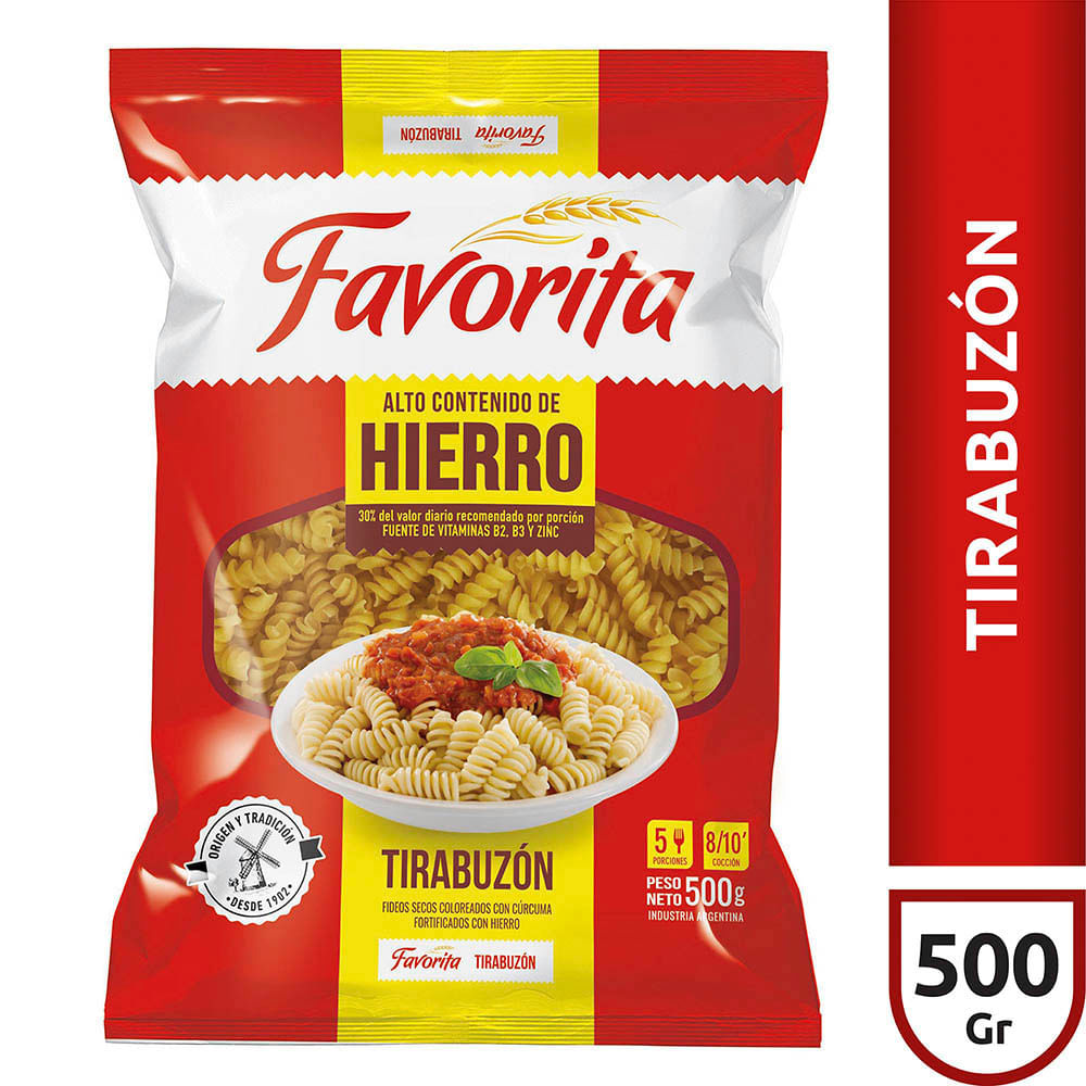FIDEOS FAVORITA TIRABUZON