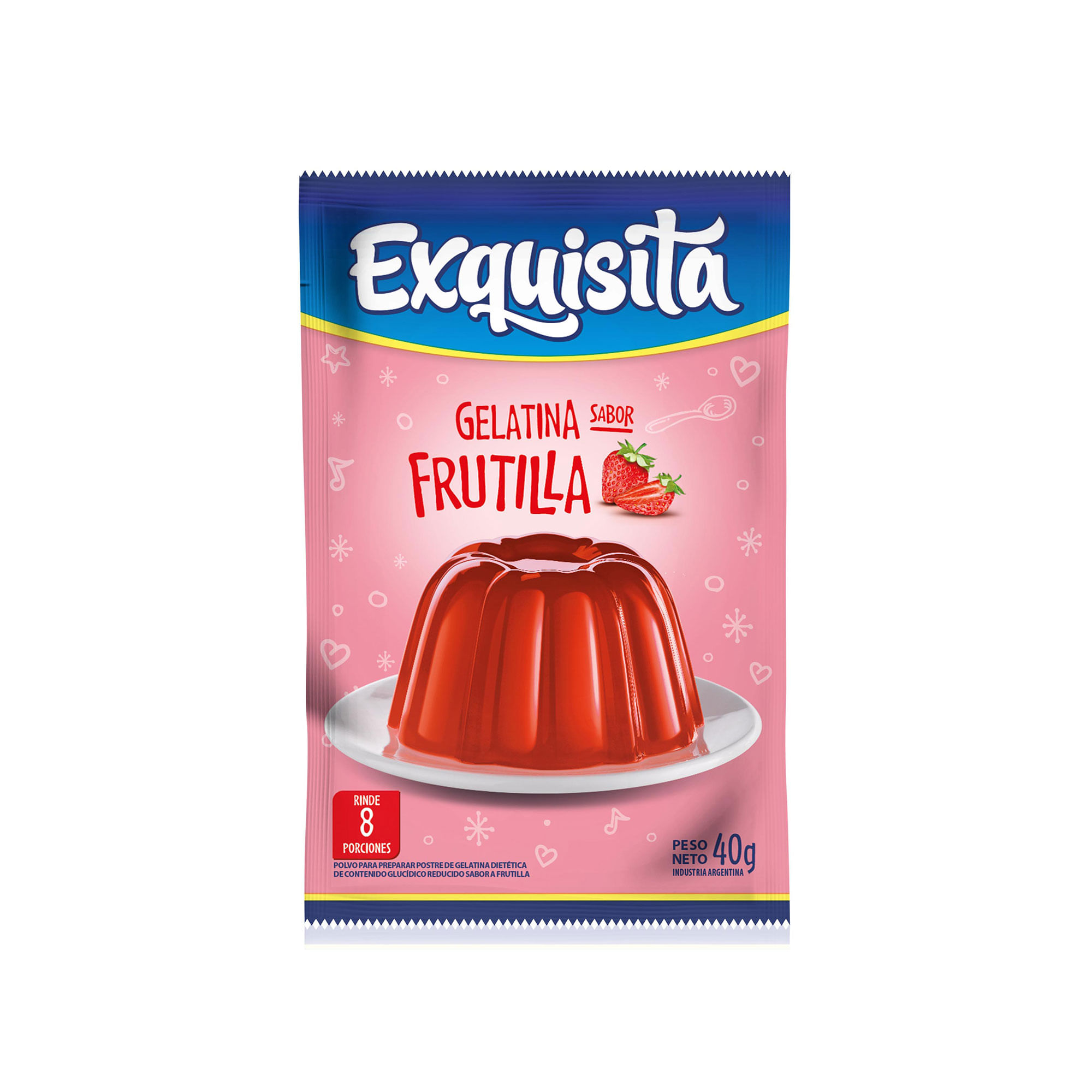 GELATINA EXQUISITA FRUTILLA CAJA