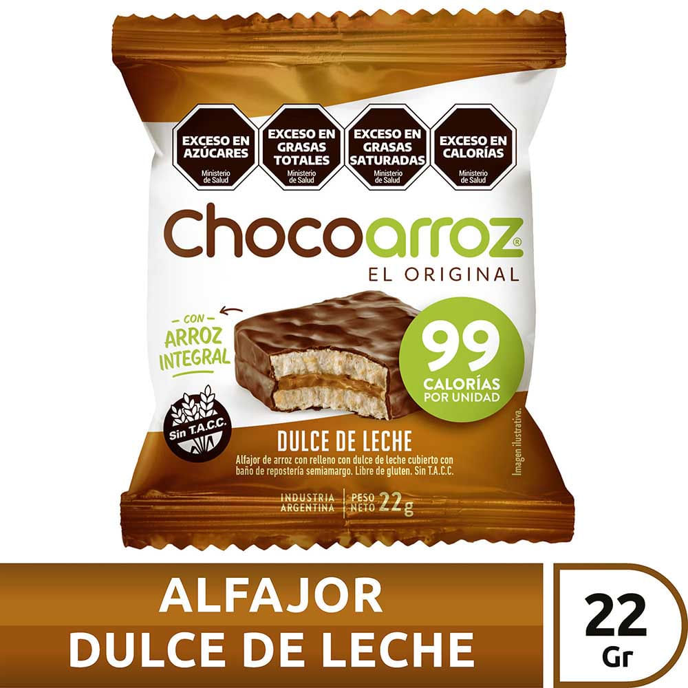 ALFAJOR CHOCOARROZ DULCE DE LECHE