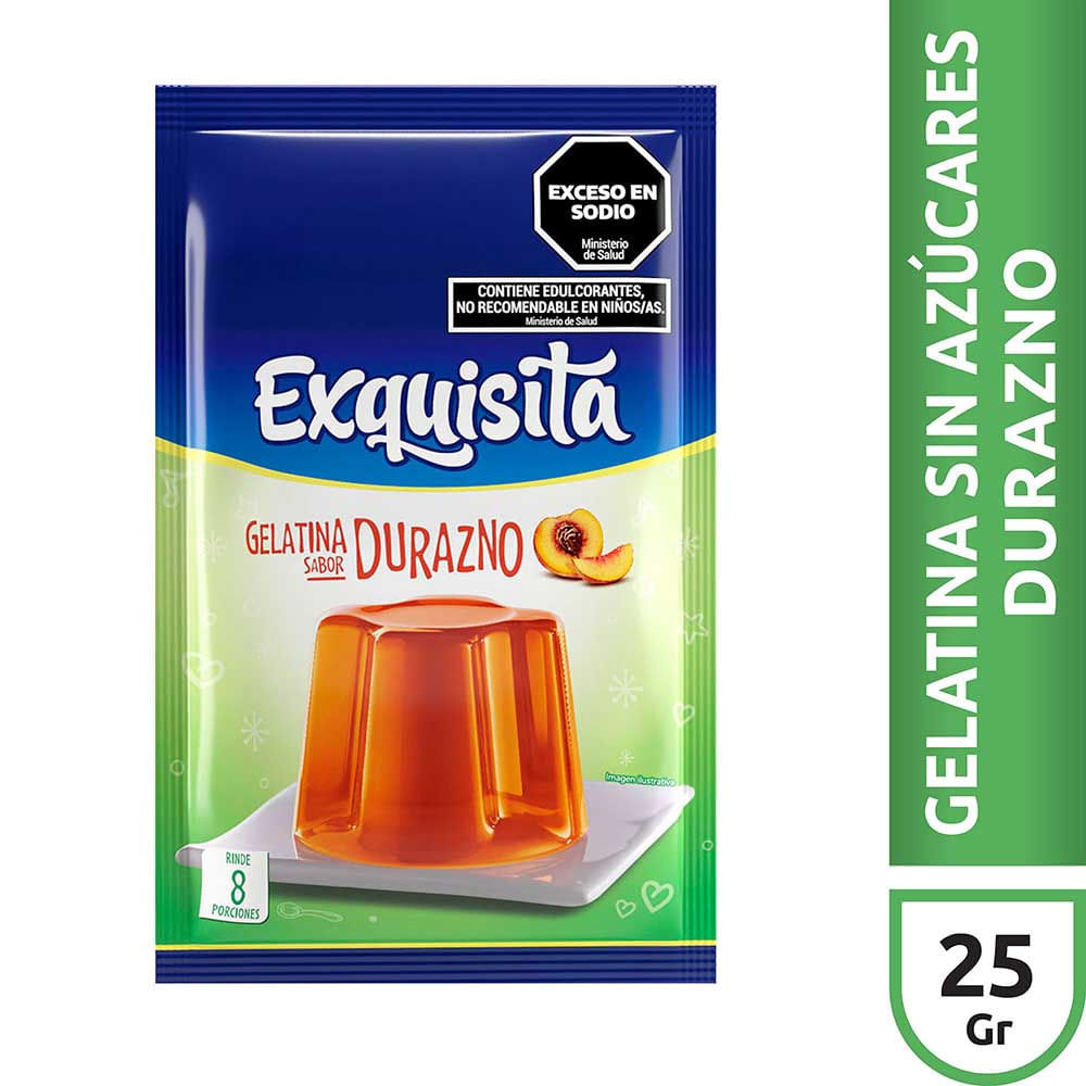 GELATINA EXQUISITA DURAZNO LIGHT