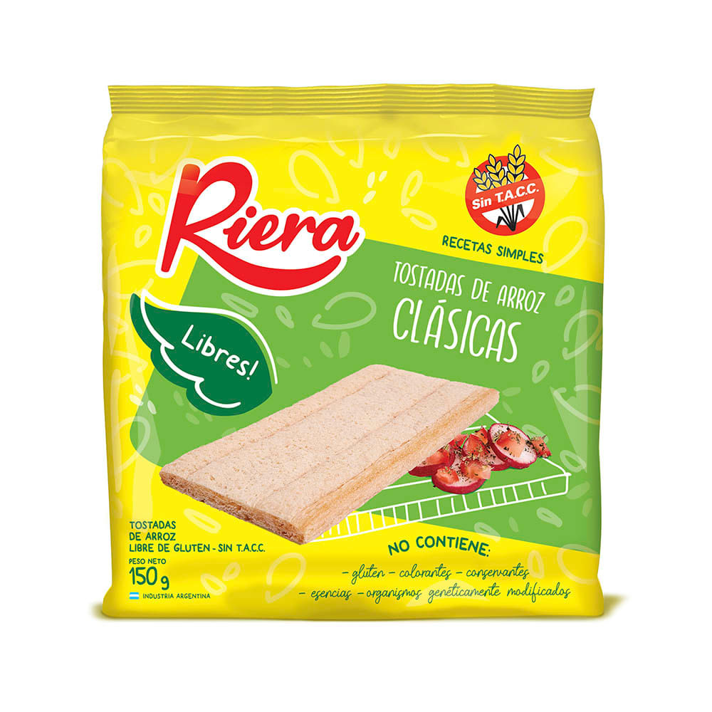 TOSTADAS DE ARROZ RIERA CLASICAS C/SAL