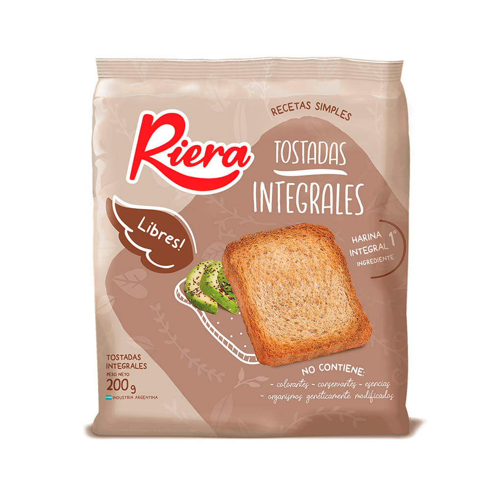TOSTADAS LIBRES RIERA CLASICA INTEGRAL