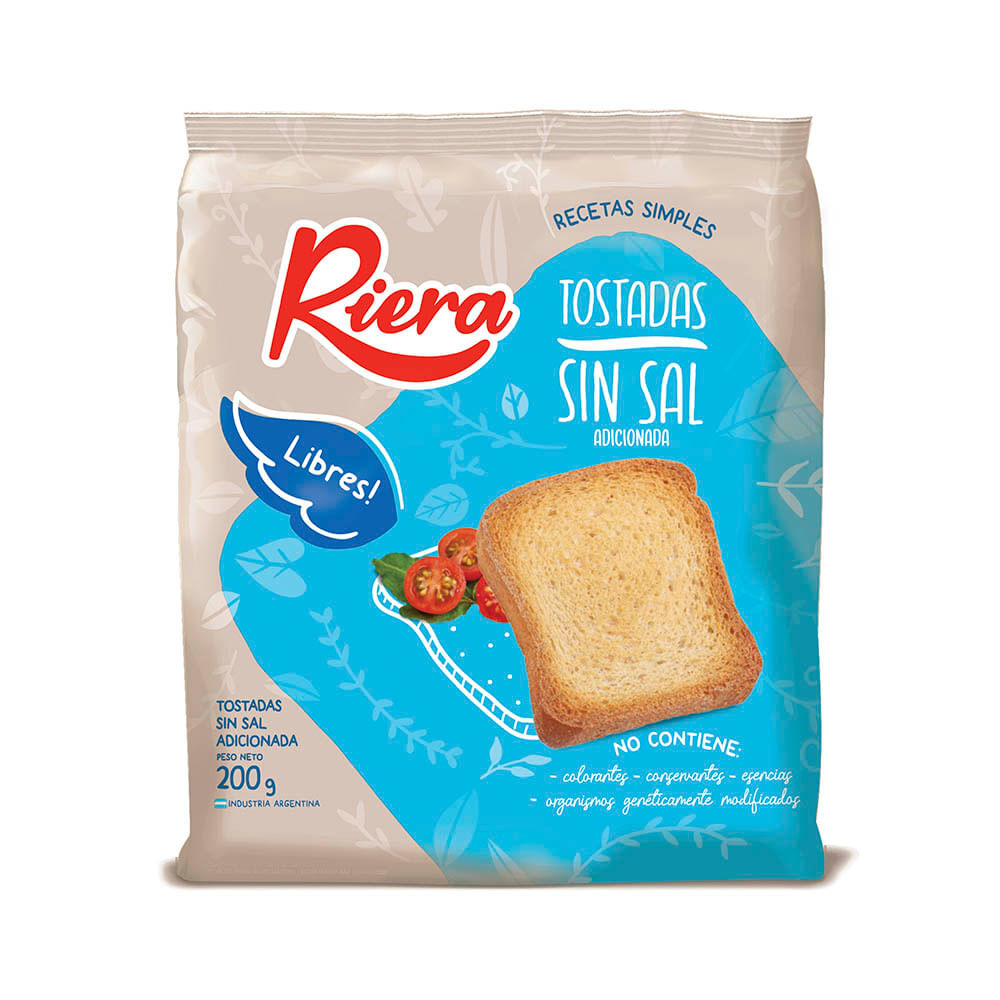 TOSTADAS LIBRE RIERA CLASICA S/SAL