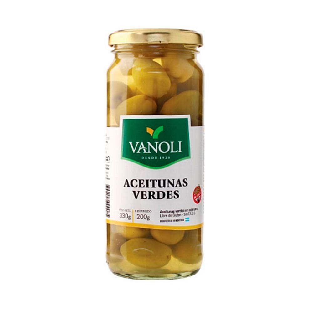 ACEITUNAS VANOLI VERDES FRASCO