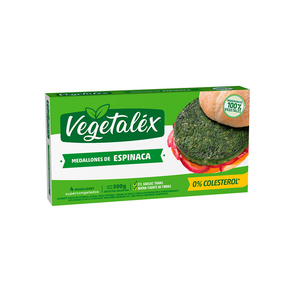 MEDALLON DE ESPINACA X4 UNIDADES