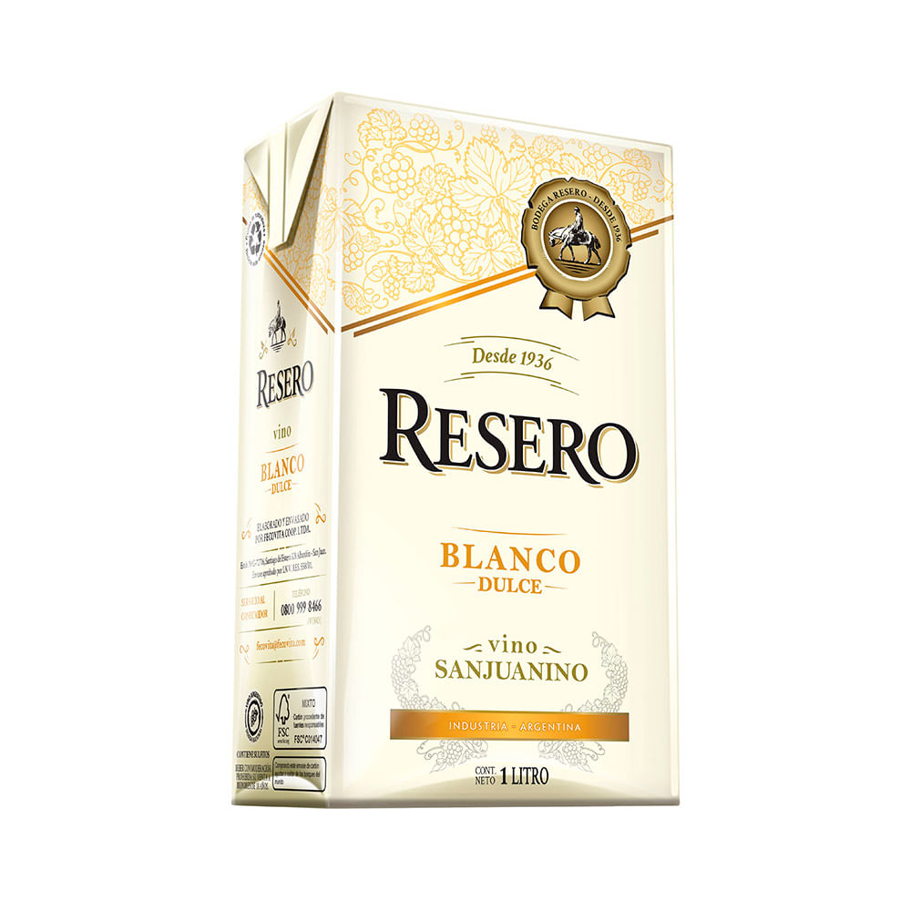 VINO BLANCO DULCE TETRA BRICK