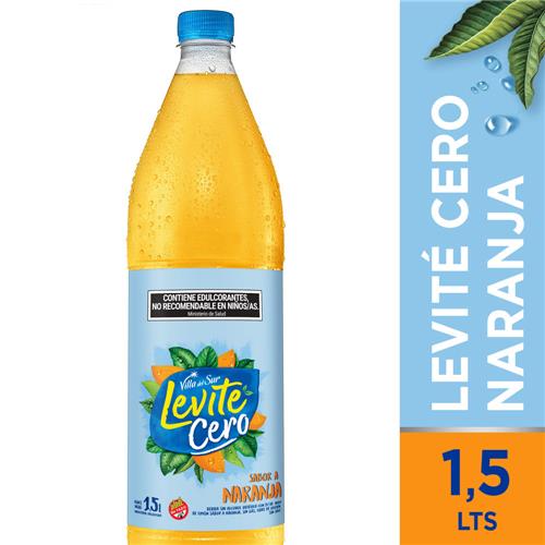 AGUA SABORIZADA LEVITE NARANJA CERO