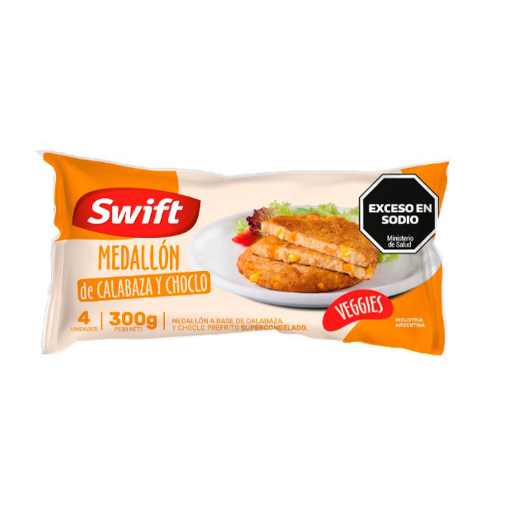 MEDALLON SWIFT DE CALABAZA Y CHOCLO