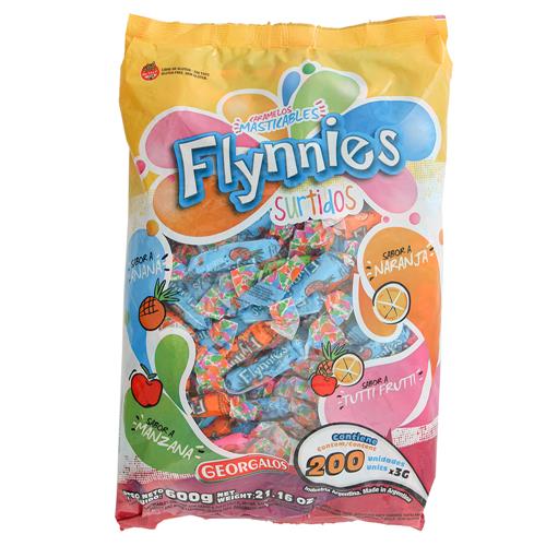 CARAMELOS MASTICABLES FLYNNIES SURTIDOS