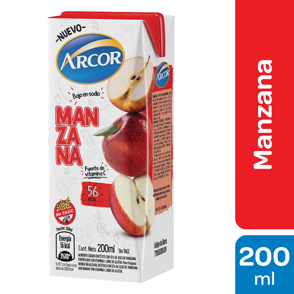 JUGO ARCOR DE MANZANA