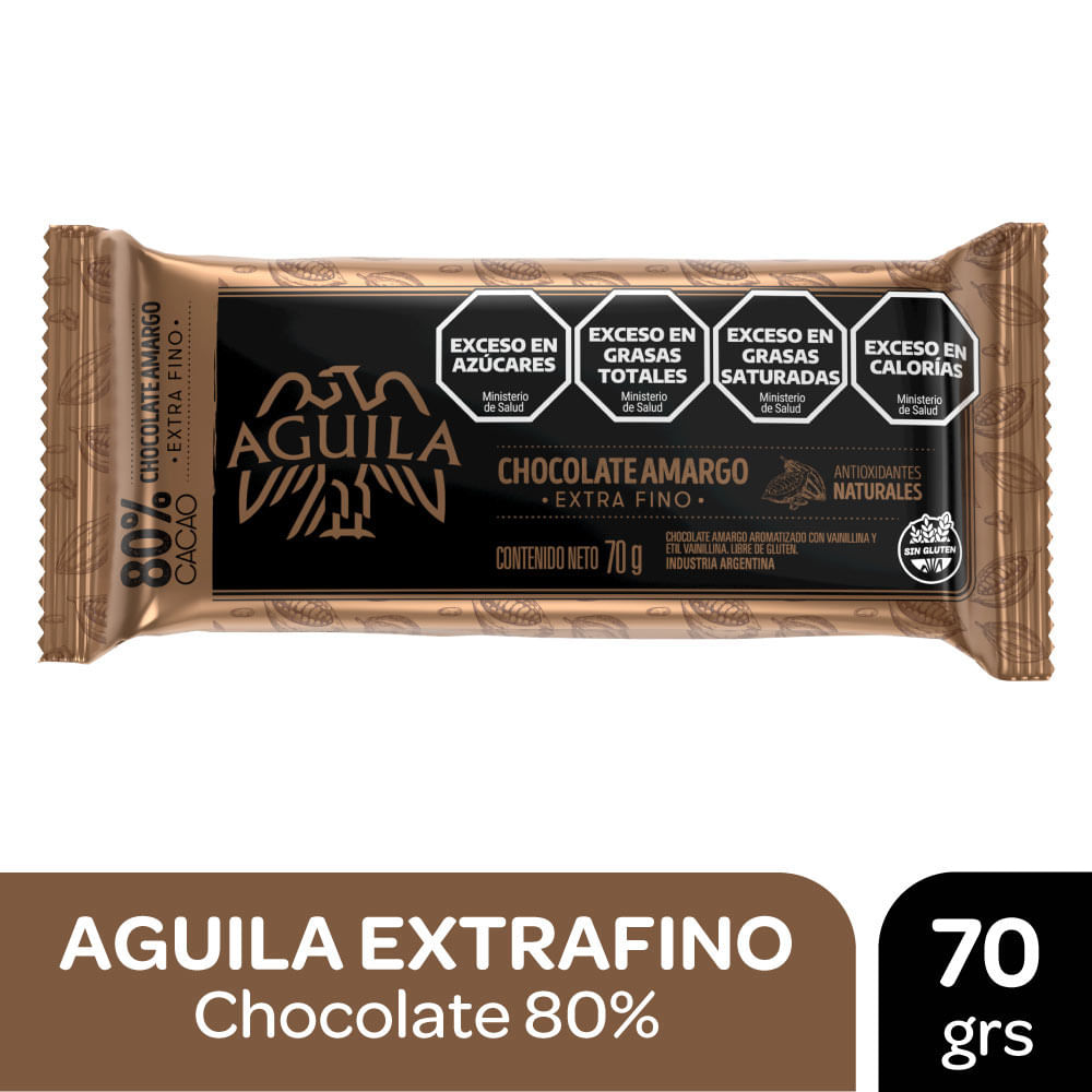 C/AMARGO 80% AGUILA CACAO
