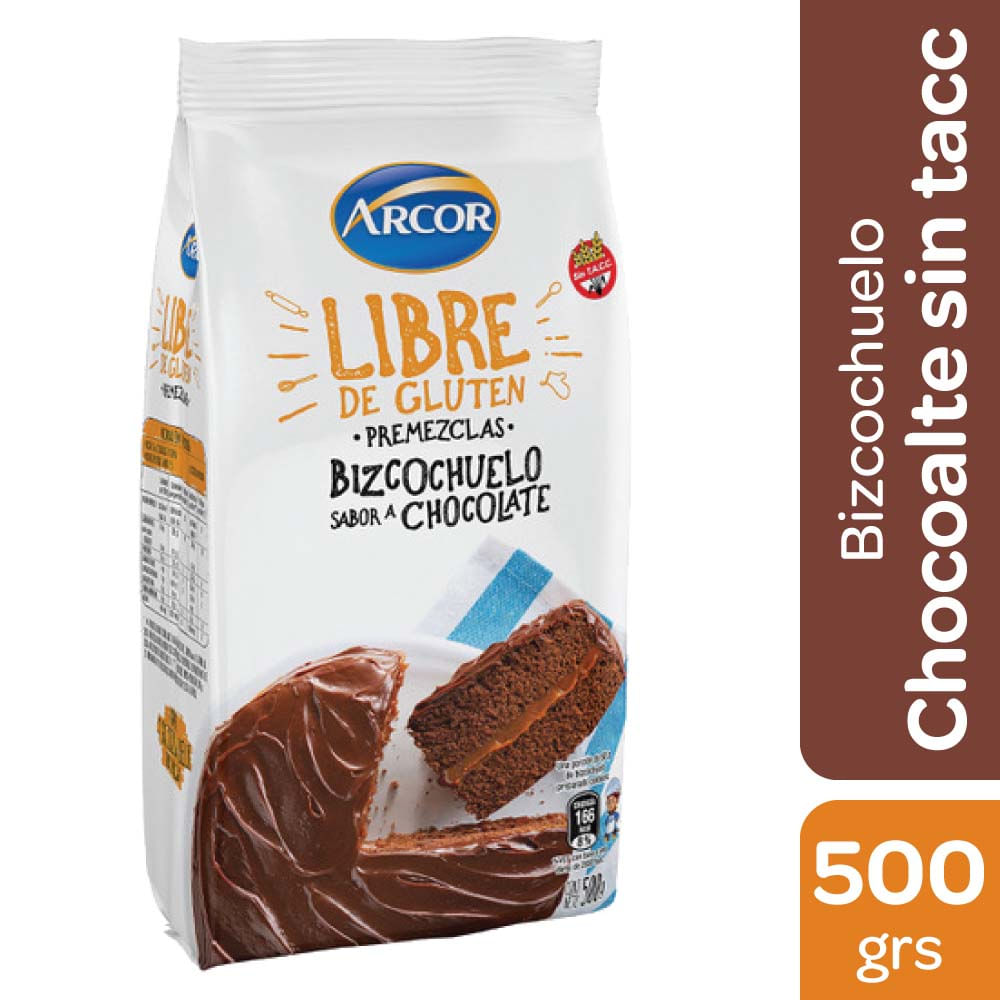 BIZCOCHUELO ARCOR CHOCOLATE S/TACC