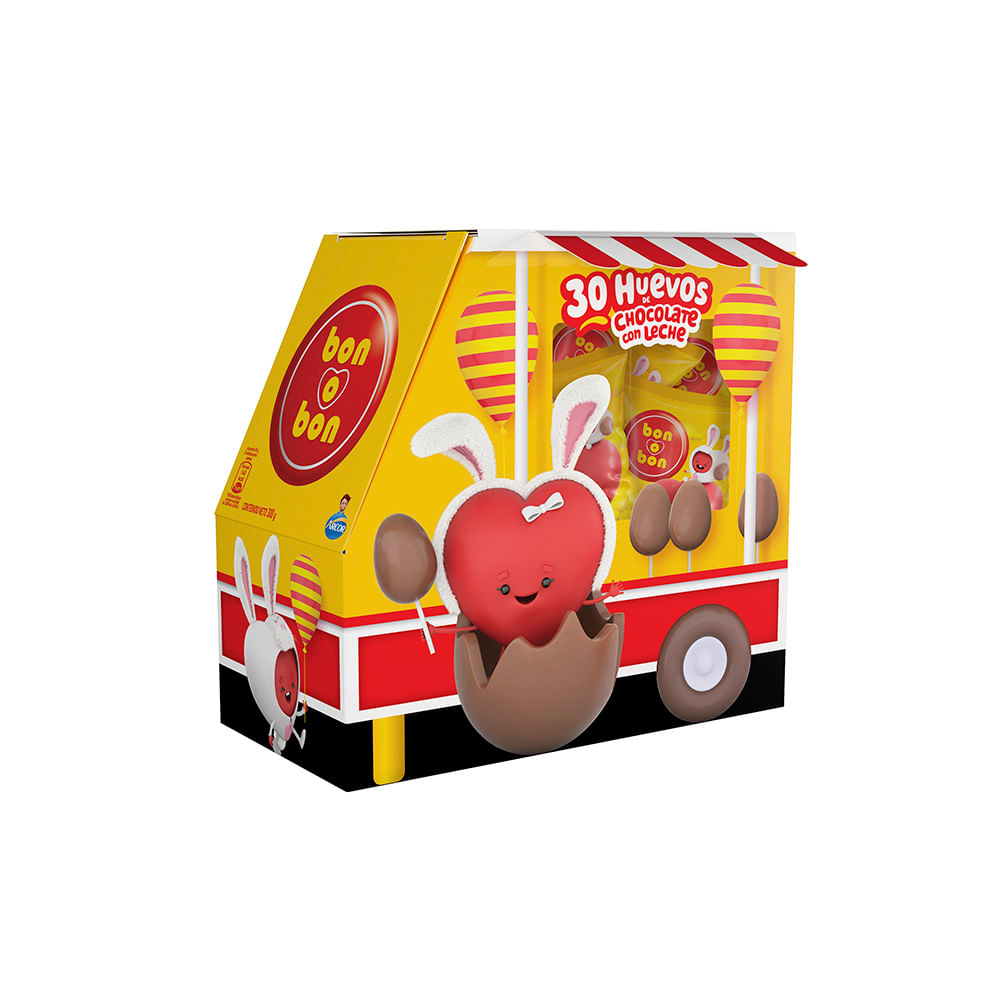 30 HUEVOS CHOCOLATE DISPLAY BON O BON