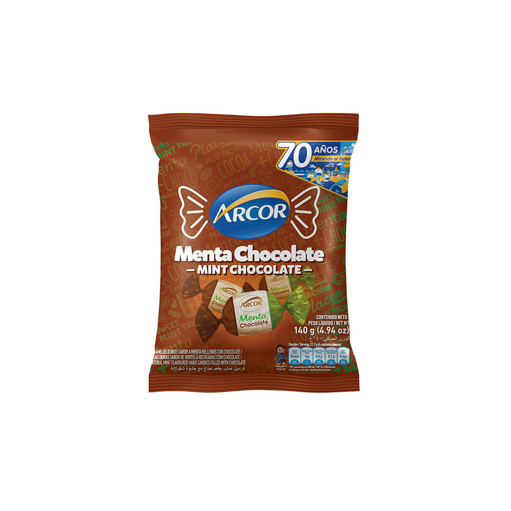 CARAMELOS ARCOR MENTA CHOCOLATE