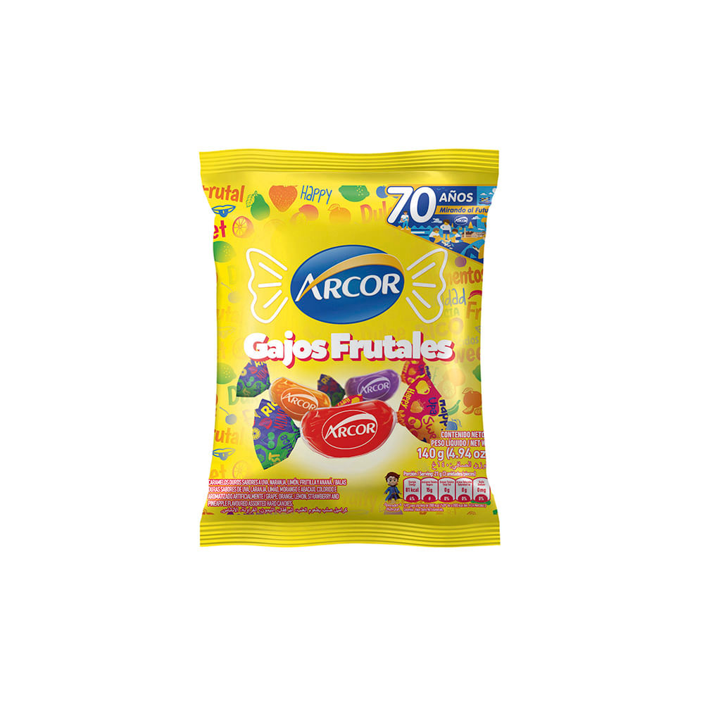 CARAMELOS ARCOR GAJITOS FRUTALES