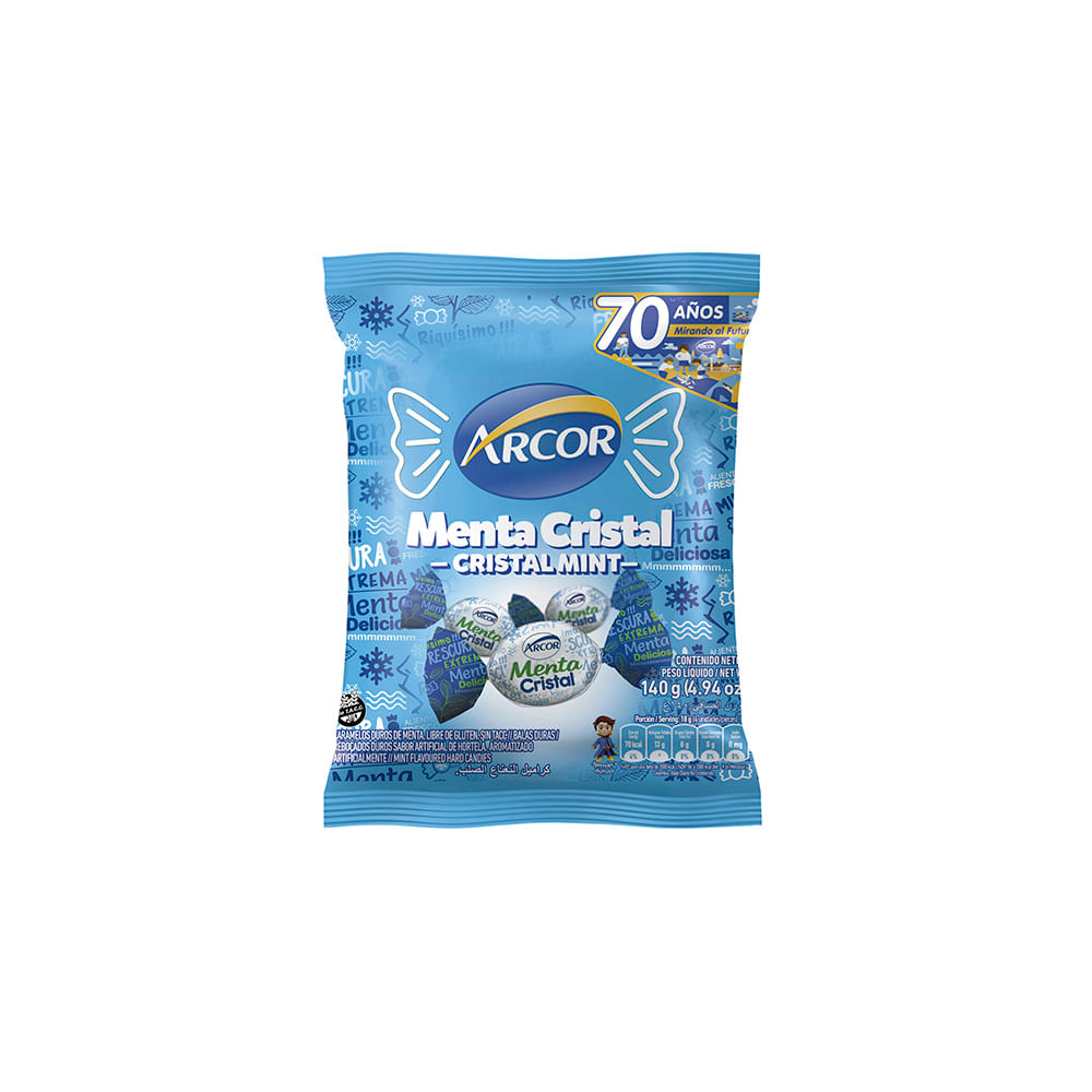 CARAMELOS ARCOR MENTA CRISTAL