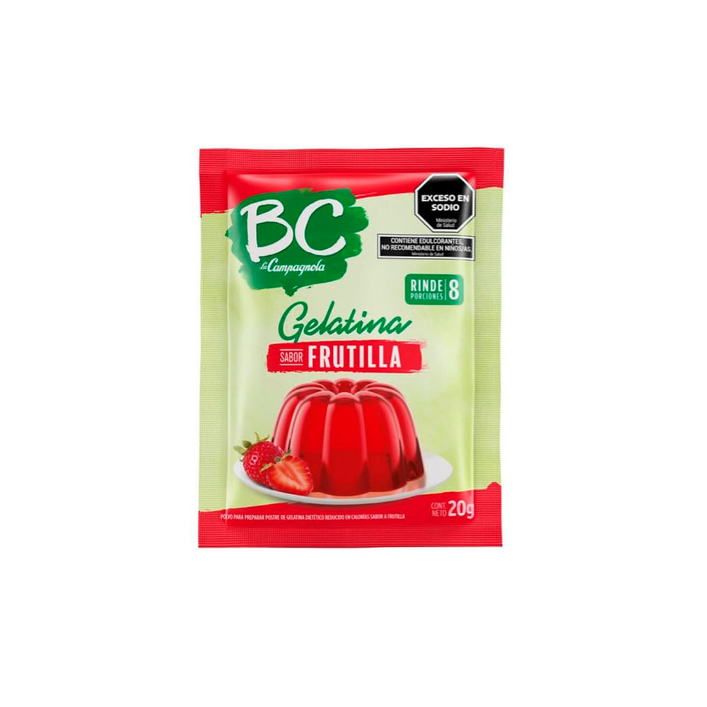 GELATINA BC FRUTILLA LIGHT