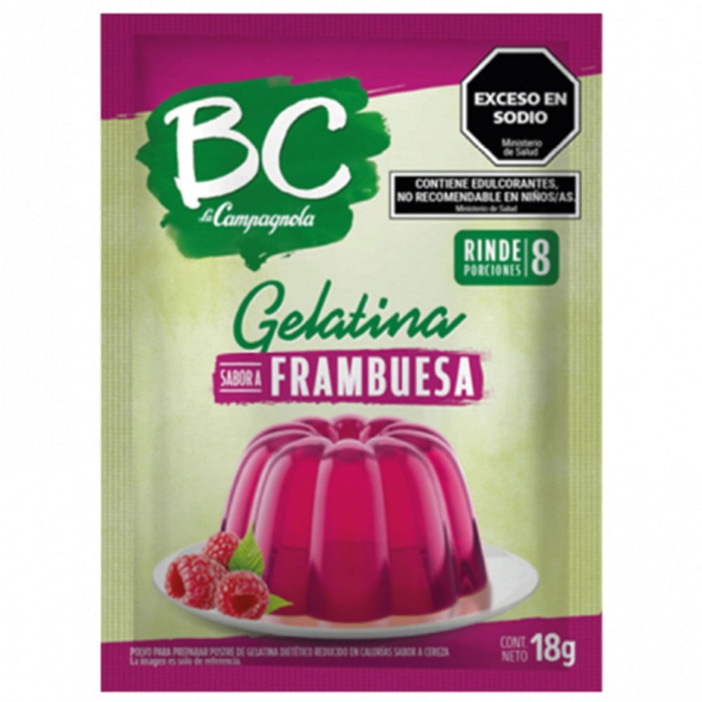 GELATINA BC FRAMBUESA LIGHT