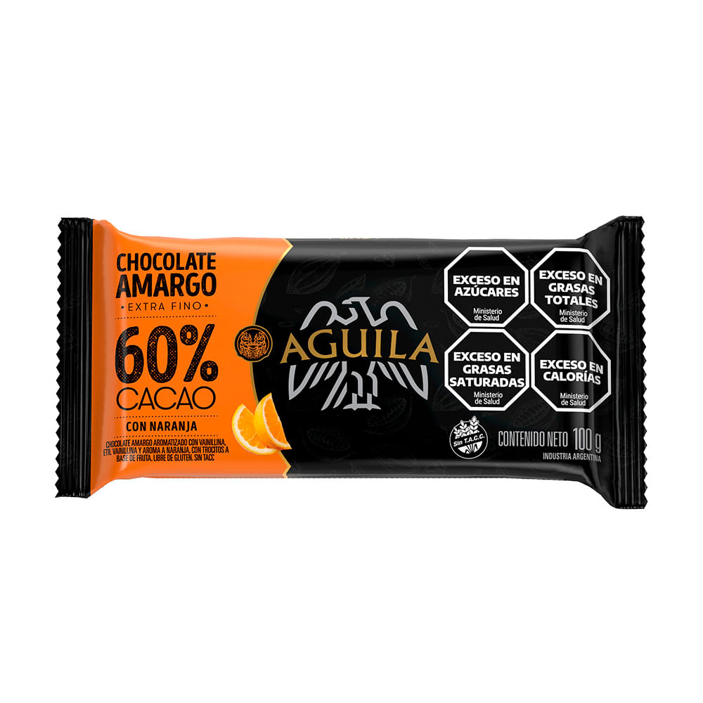 C/AMARGO 60% AGUILA CACAO C/NARANJA