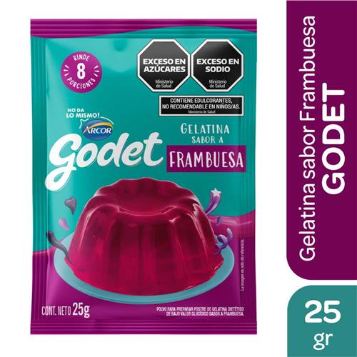 GELATINA GODET FRAMBUESA