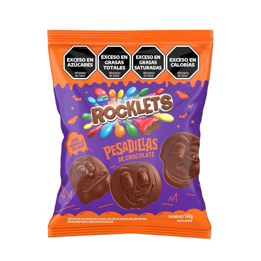 BOMBONES ARCOR ROCKETS PESADILLAS DE CHOCOLATE
