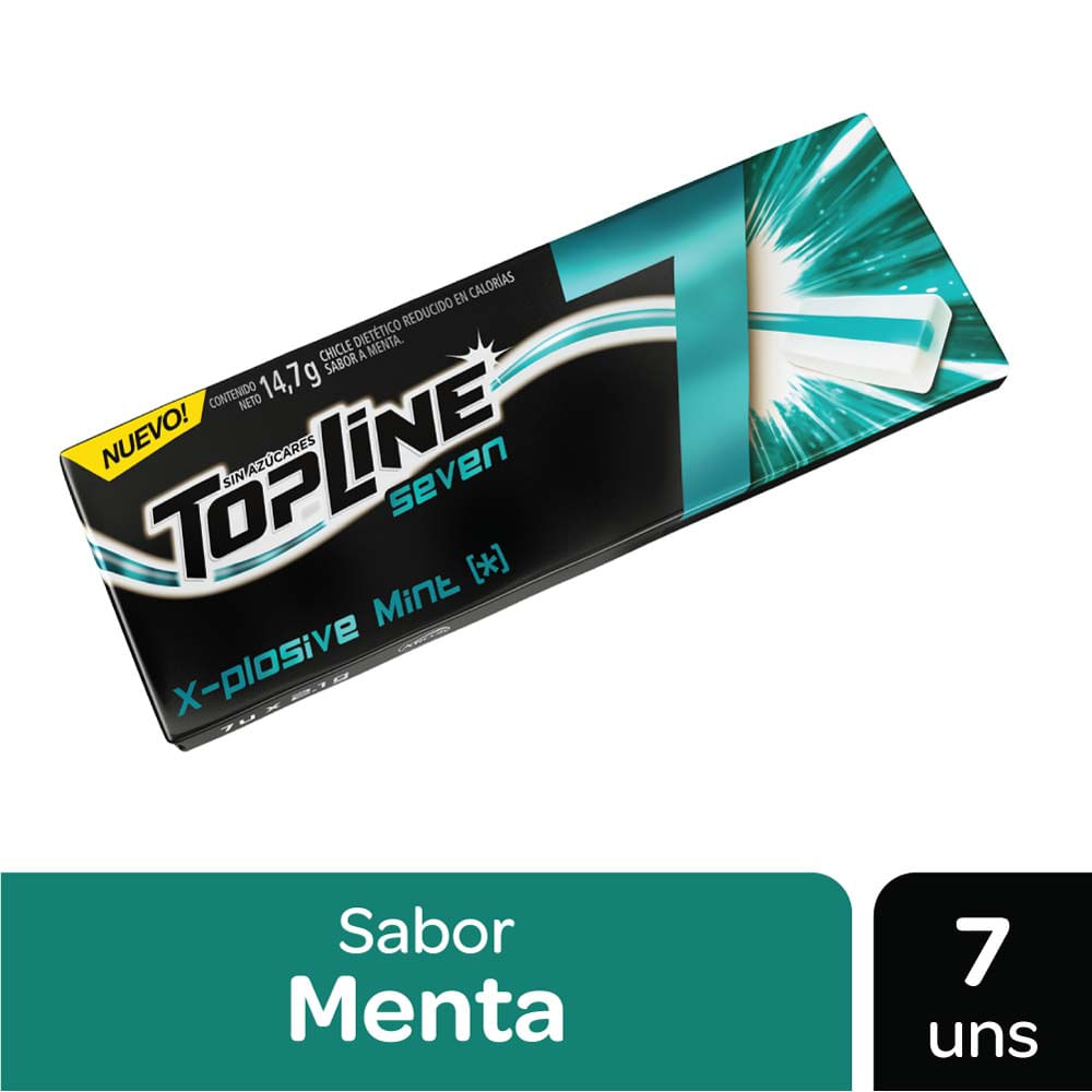 CHICLES TOPLINE X-PLOSIVE MINT CAJA
