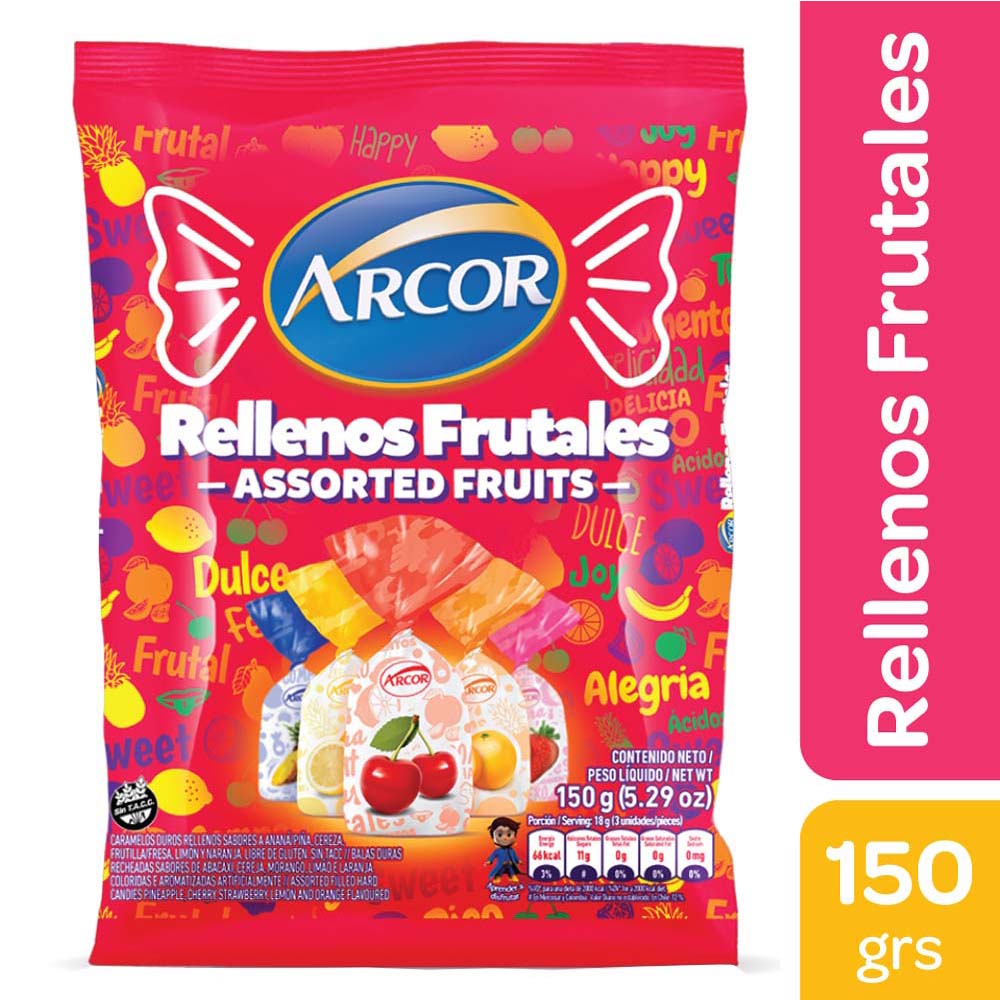 CARAMELOS ARCOR RELLENOS FRUTALES