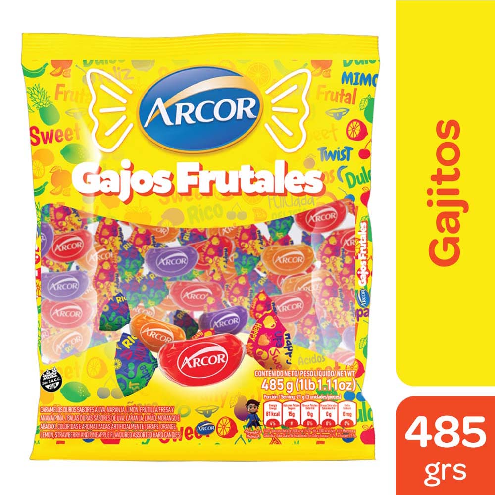 CARAMELOS ARCOR GAJOS FRUTALES
