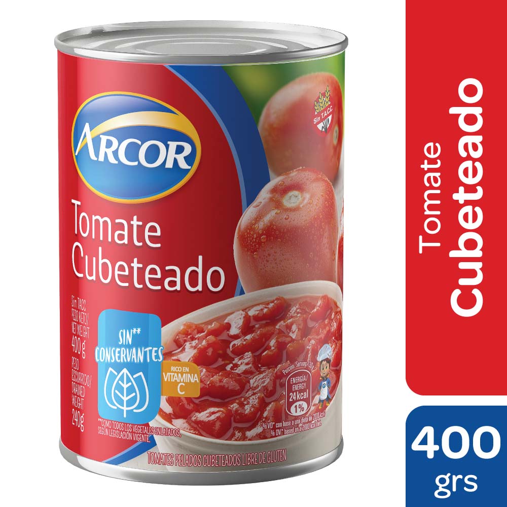 TOMATE ARCOR PERITA CUBETEADO