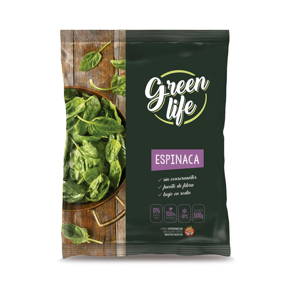 GREEN LIFE ESPINACA 500 GR.