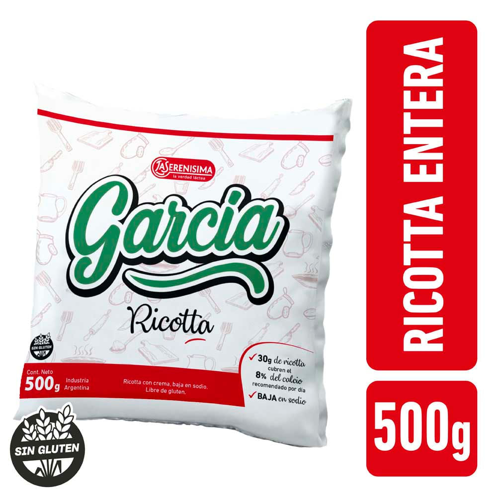 RICOTTA GARCIA ENTERA BAJ SODIO