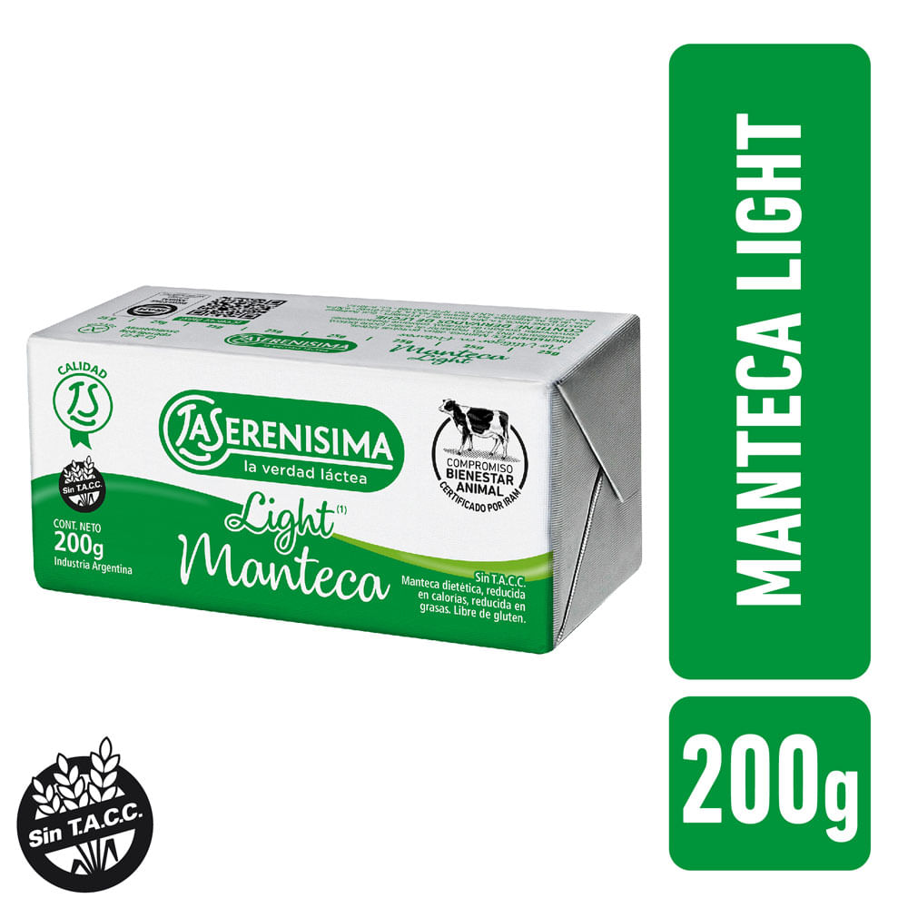 MANTECA LIGHT LA SERENISIMA