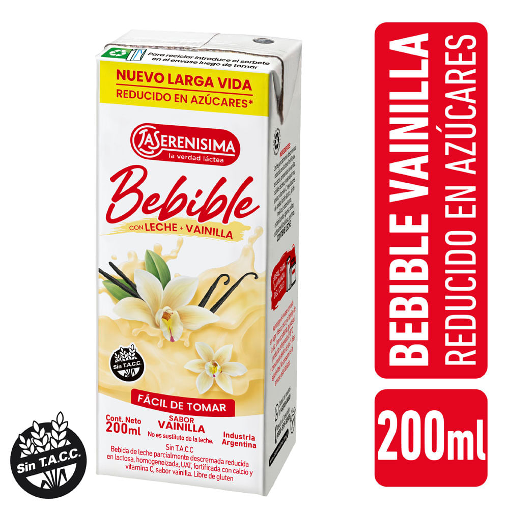 BEBIDA DE LECHE LS R/AZUCAR S/VAINILLA