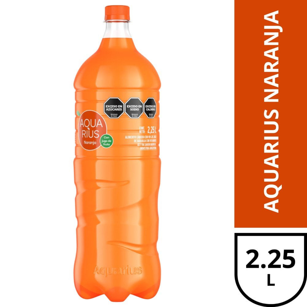 AGUA SABORIZADA AQUARIUS NARANJA
