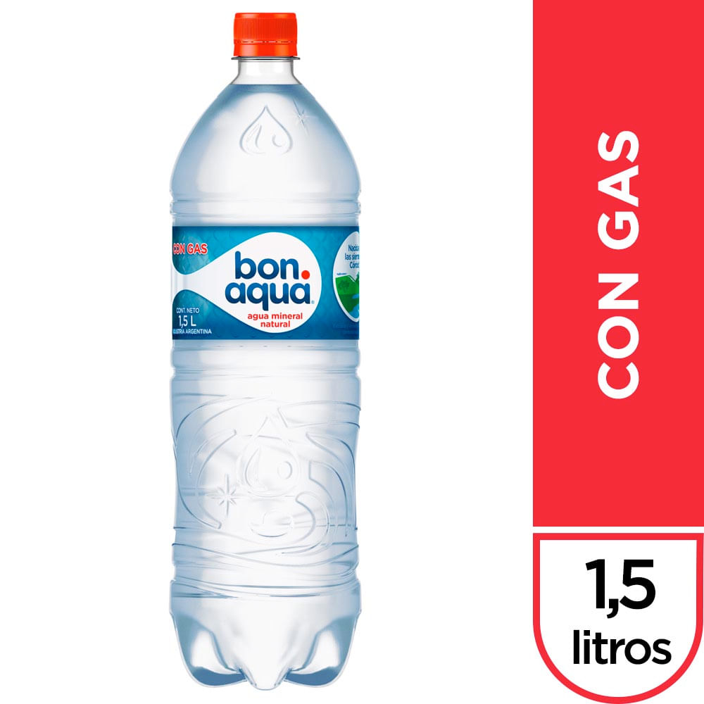 AGUA MINERAL BONAQUA PET C/G 1.5L