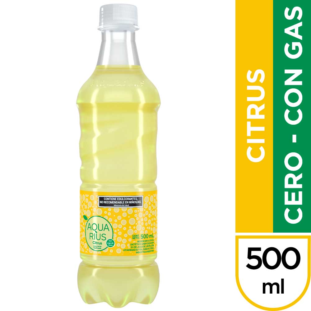 AGUA AQUARIUS CITRUS ZERO C/GAS