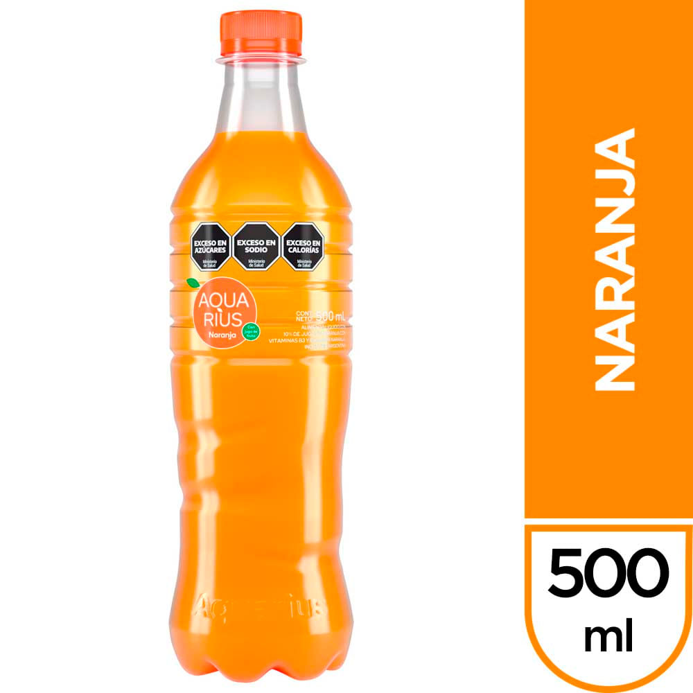AGUA SABORIZADA AQUARIUS NARANJA