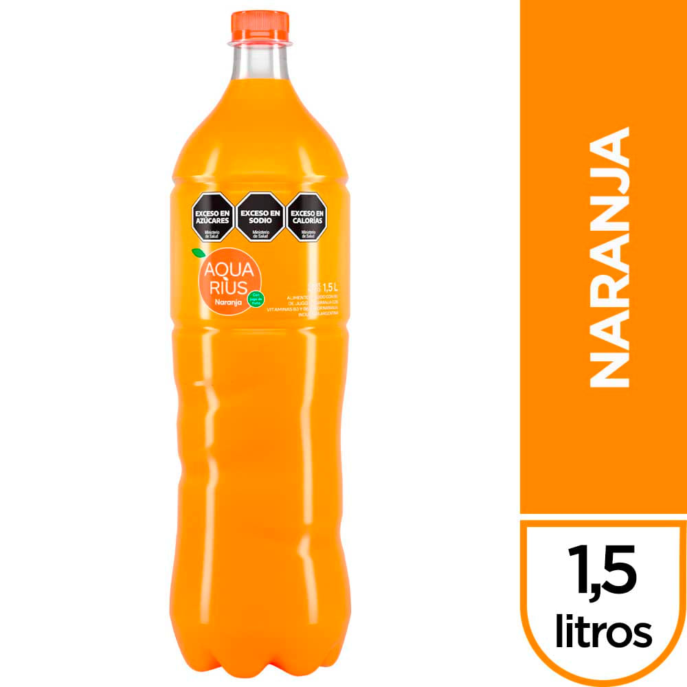 AGUA SABORIZADA AQUARIUS NARANJA
