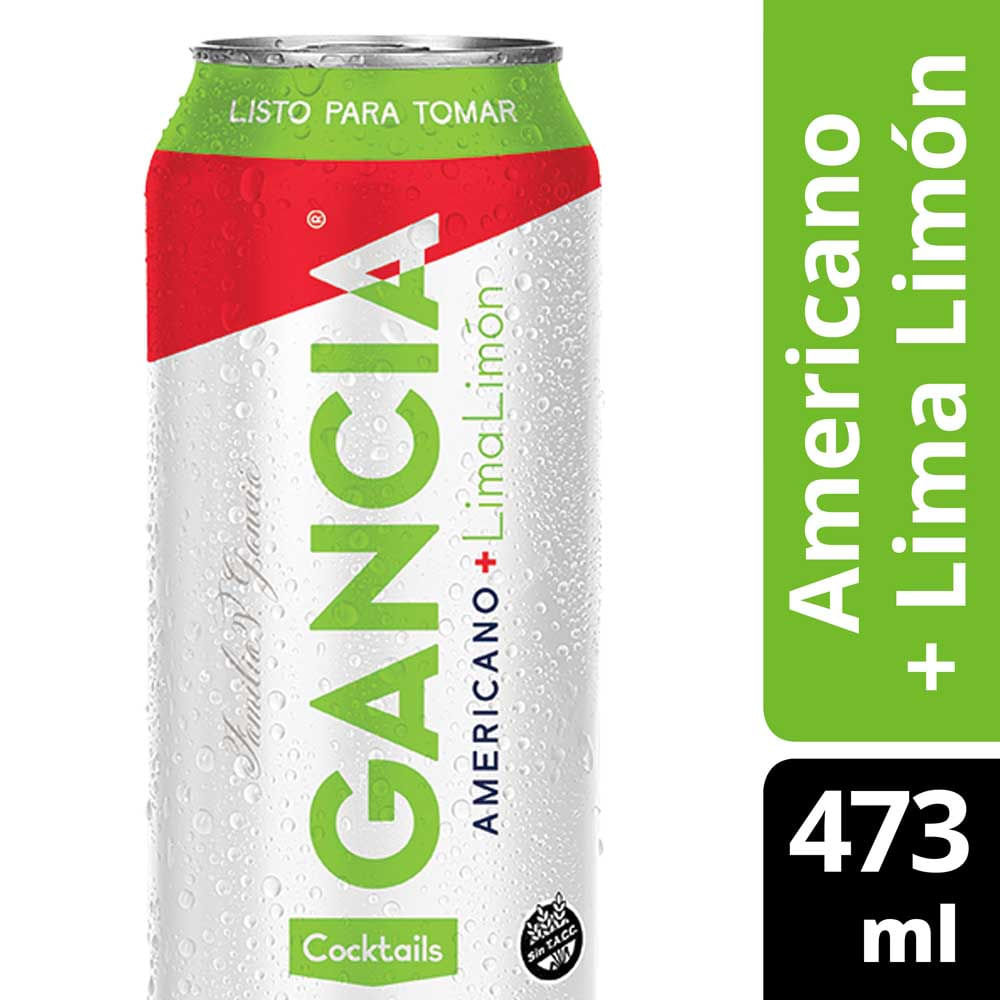APERITIVO GANCIA AMERICANO L/LIMON LATA