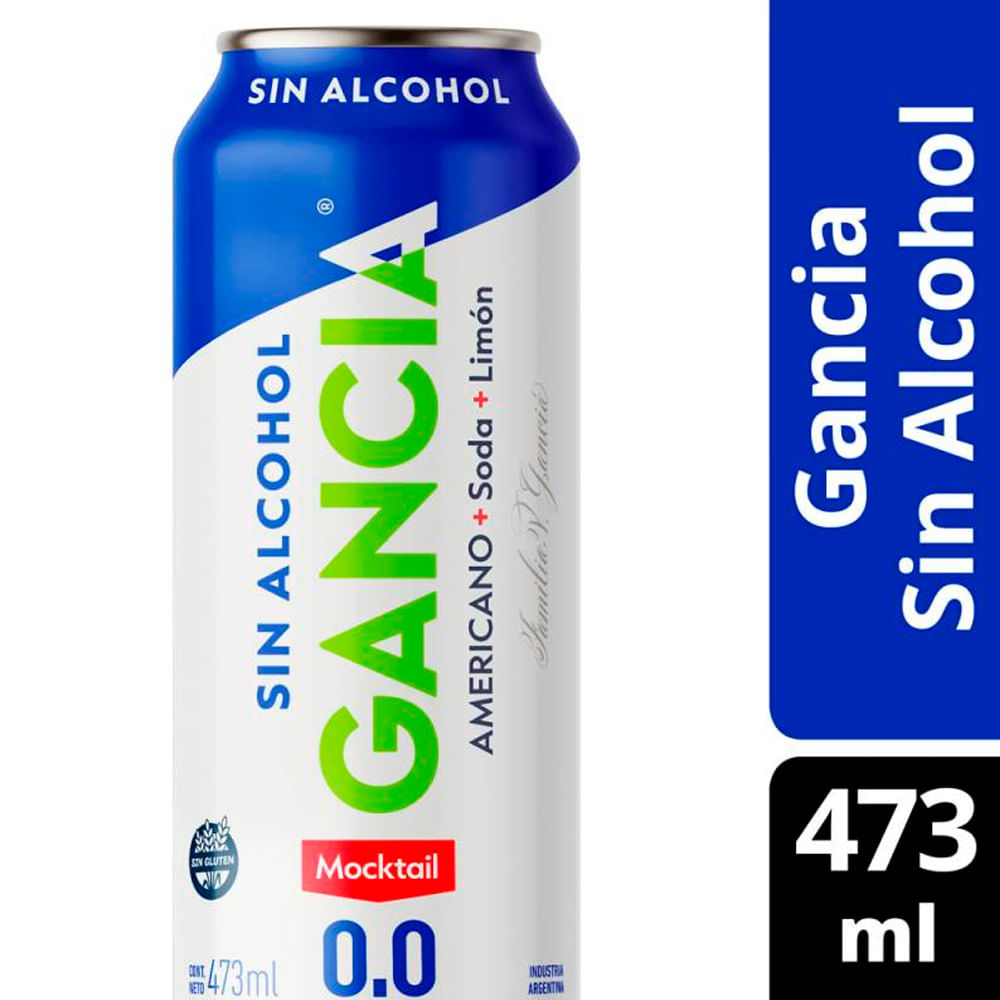 APERITIVO GANCIA S/ALCOHOL LATA