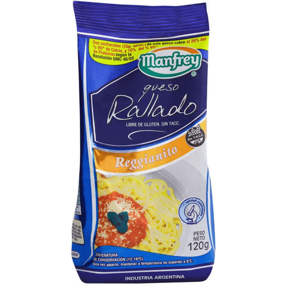 QUESO RALLADO REGGIANITO MANFREY